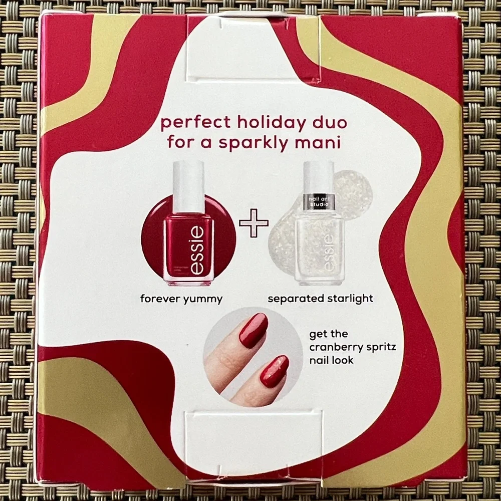 Essie Holiday Nail Polish Sets: Cranberry Spritz & Champagne Fizz